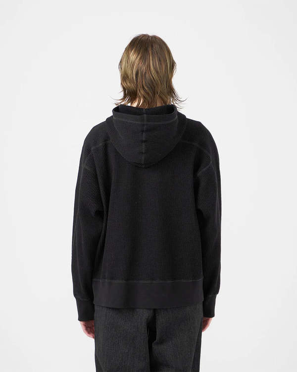 Nanamica Zip-Up Thermal Hoodie - Black | Garmentory