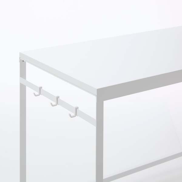 Yamazaki Home Kitchen Appliance Rack With Steel Side Panel Countertop Shelf