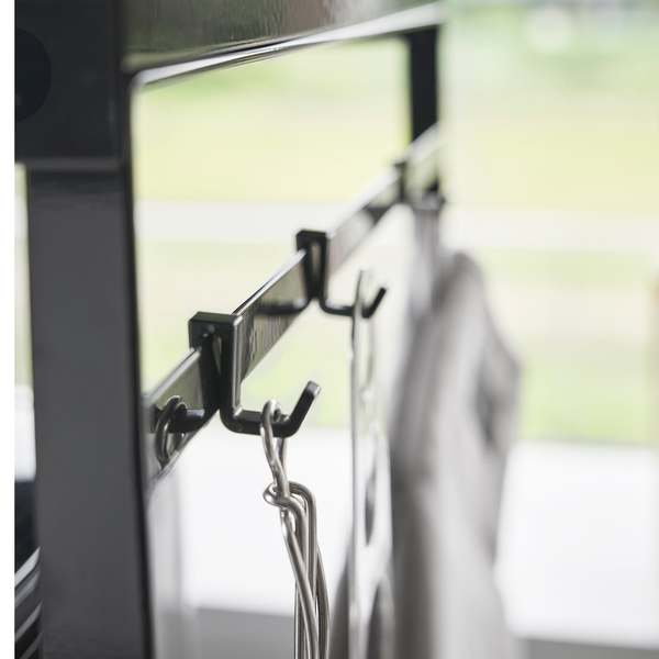 Yamazaki Home Kitchen Appliance Rack With Steel Side Panel Countertop Shelf