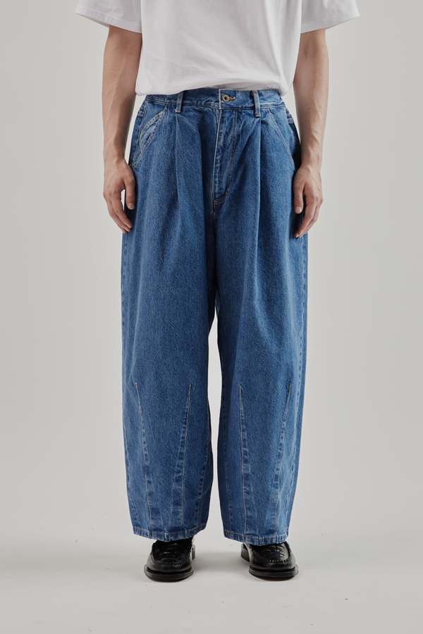 NYLON MULTI 3D POCKETS BALLOON PANTS - CHARCOAL main image 0