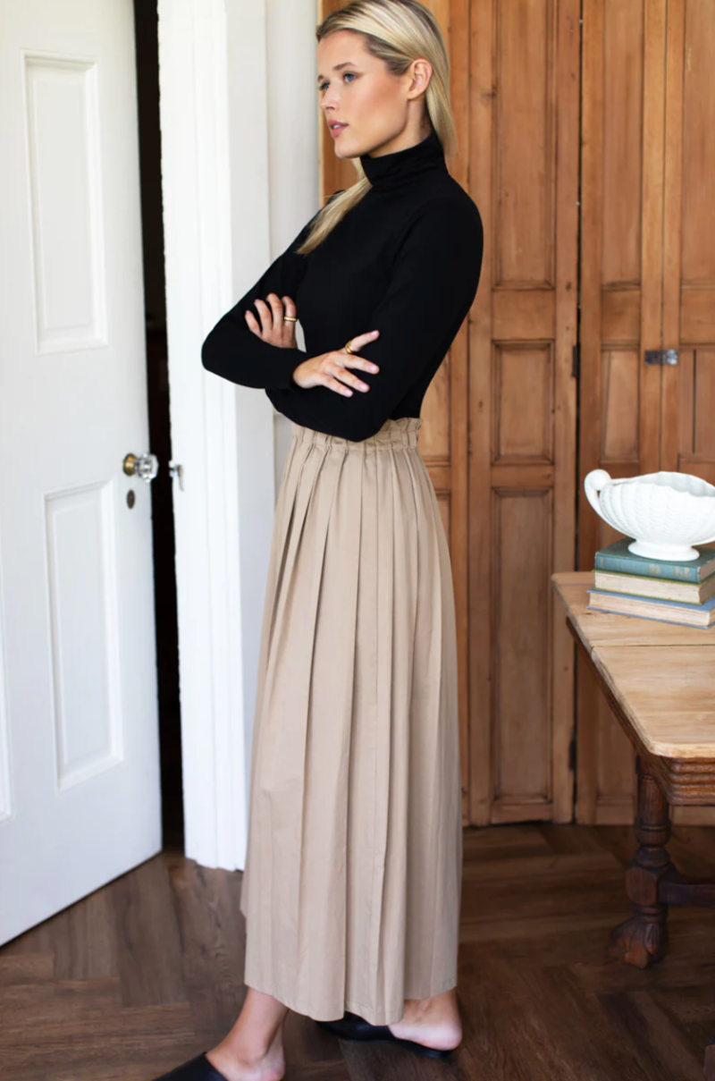 Emerson Fry Soft Pleated Maxi Skirt