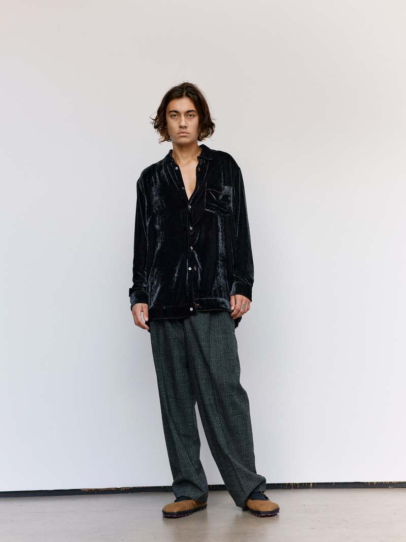 Magliano Black Velvet Officina Pijama Shirt