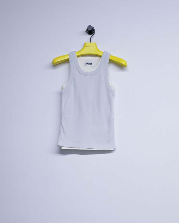 Magliano Dirty White Cotton Nudo Wrapped Tank Top | Garmentory