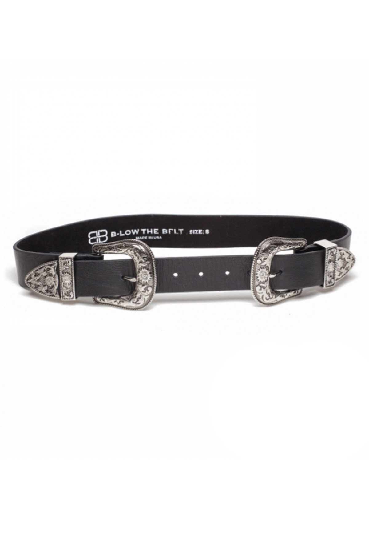 B-Low The Belt Women’s Double Buckle Leather Belt Size Large B-Low the Belt Double Buckle Belts for Women | Mercari main image 4