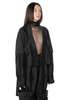 YEHUAFAN Linen and Silk Jacket - Black - Thumbnail 2