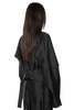 YEHUAFAN Linen and Silk Jacket - Black - Thumbnail 3