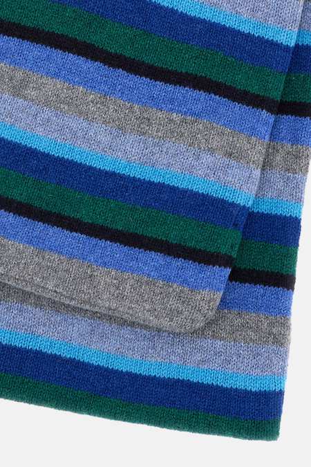 【MFPEN herreekvipering】WOOL SCARF / BLUE mfpen Wool Scarf - Blue Check | Garmentory