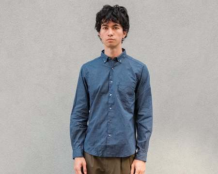 Steven Alan The Reverse Seam Shirt - Forest Stripe | Garmentory