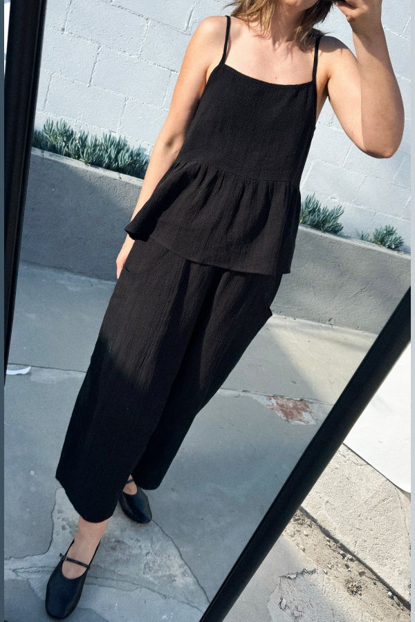 Neranese Dune Set - Black Seersucker