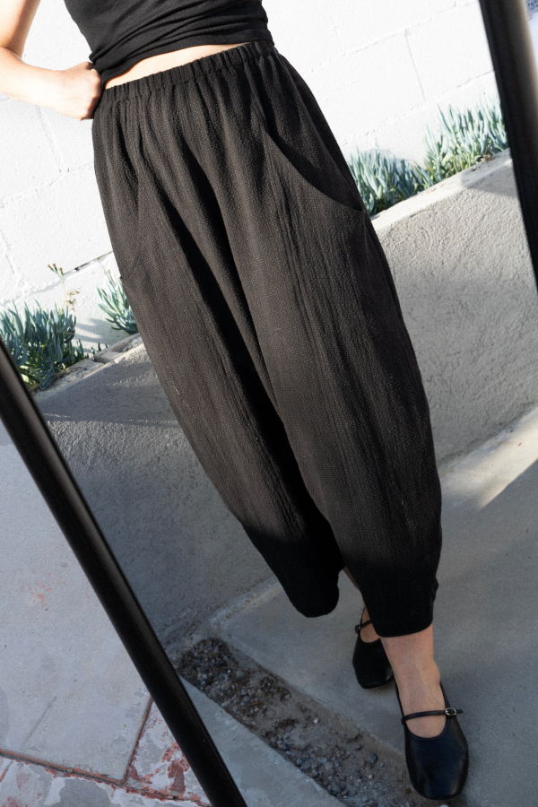 Neranese Dune Set - Black Seersucker