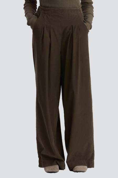 AMOMENTO Black Drawstring Layered Banding Pants - Black