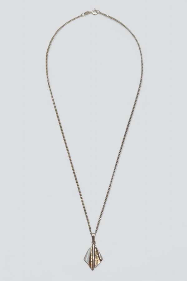 Assembly New York Fold Pendant Necklace - Sterling Silver