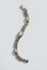 Vintage Oval Deco Bar Link Bracelet - Sterling Silver - Thumbnail 2