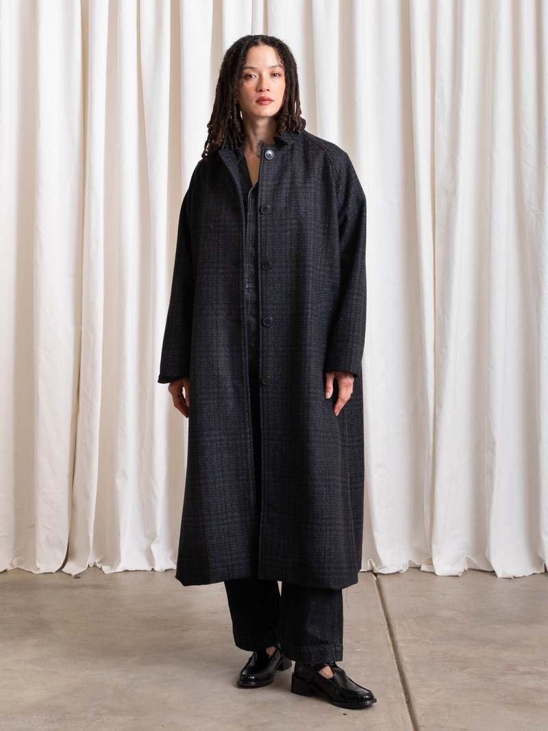 Ali Golden Wool Trench Coat