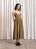 Ali Golden Tie Back Midi Dress - Thumbnail 3