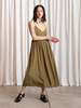 Ali Golden Tie Back Midi Dress - Thumbnail 6