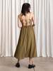 Ali Golden Tie Back Midi Dress - Thumbnail 7