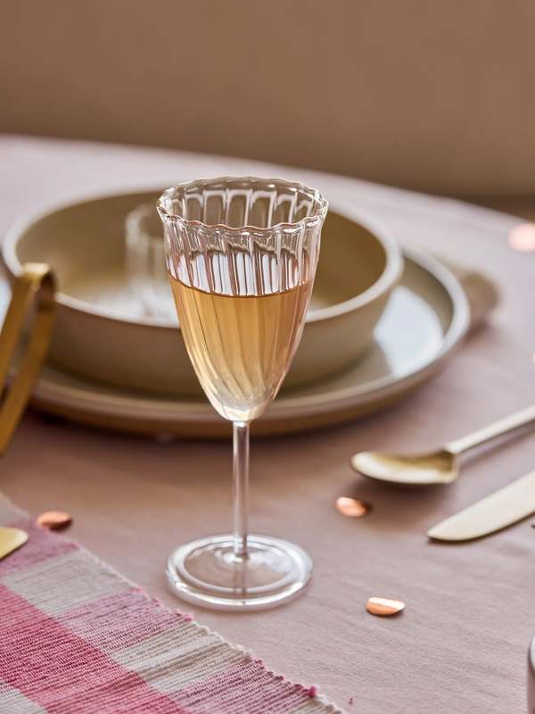 Fleck Kira Stemware Champagne Flutes, Set of 2