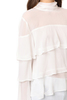 Endless Rose Semi High Neck Top With Flared Sleeves - Ivory - Thumbnail 4