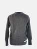 ARRA Tort Italian Merino Sweater - Grey Melange - Thumbnail 4