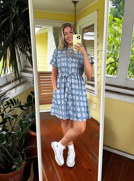 Ganni Cotton Poplin Maxi Strap Dress | Garmentory