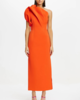 acler Hawkley Midi Dress - Rosso - Thumbnail 1