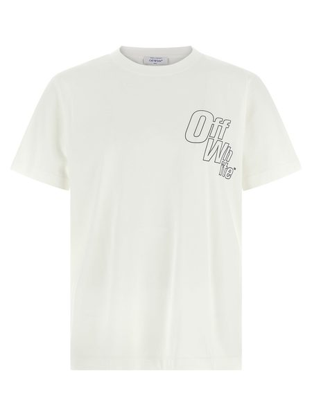 Off-White Triangle Planet Oversized T-Shirt - White/Blue