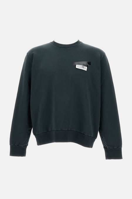 MM6 Maison Margiela Zip-UP Patch Hoodie - Black | Garmentory
