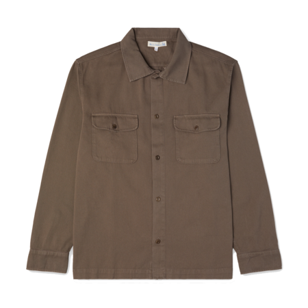 Danton Poplin S/S Work Shirt - Olive | Garmentory