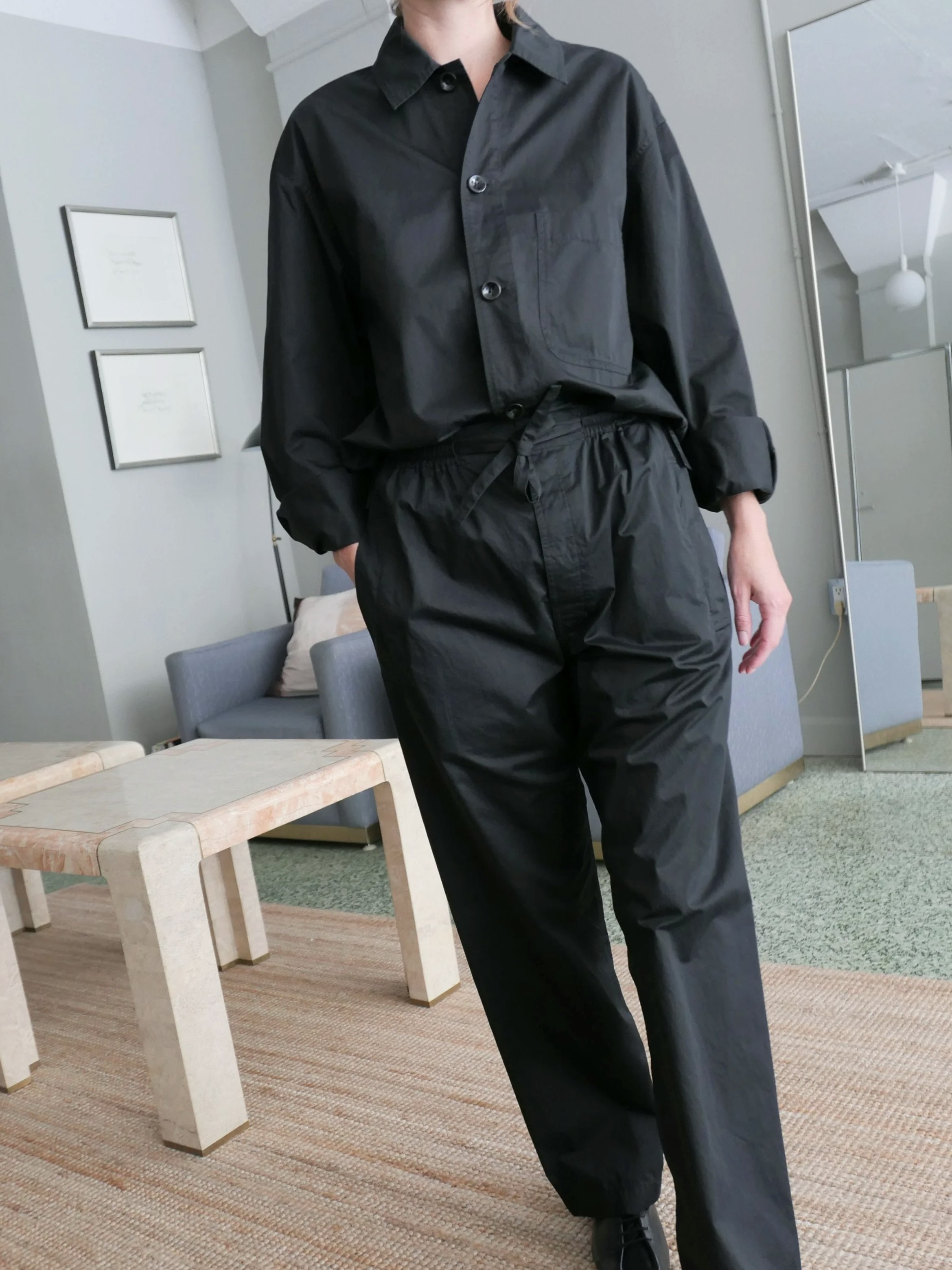 LEMAIRE PYJAMA PANT IN BLACK | Garmentory