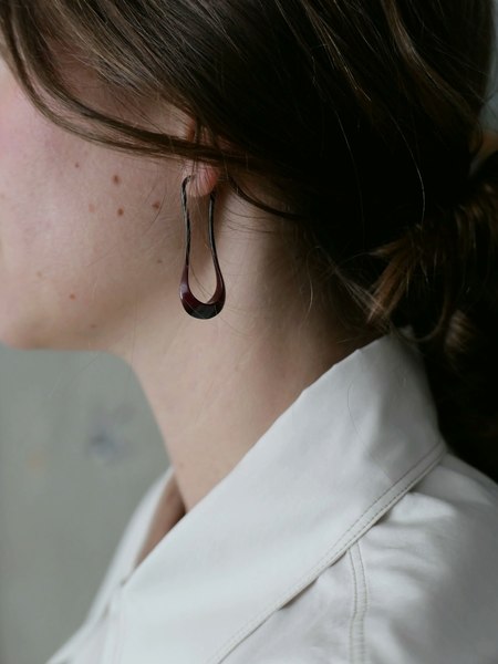 LEMAIRE CURVED MINI DROP EARRINGS | Garmentory