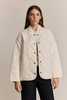 M.PATMOS Rosie Quilted Jacket - Ivory - Thumbnail 3