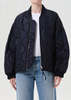AGOLDE Isla Quilted Jacket - Ink - Thumbnail 1