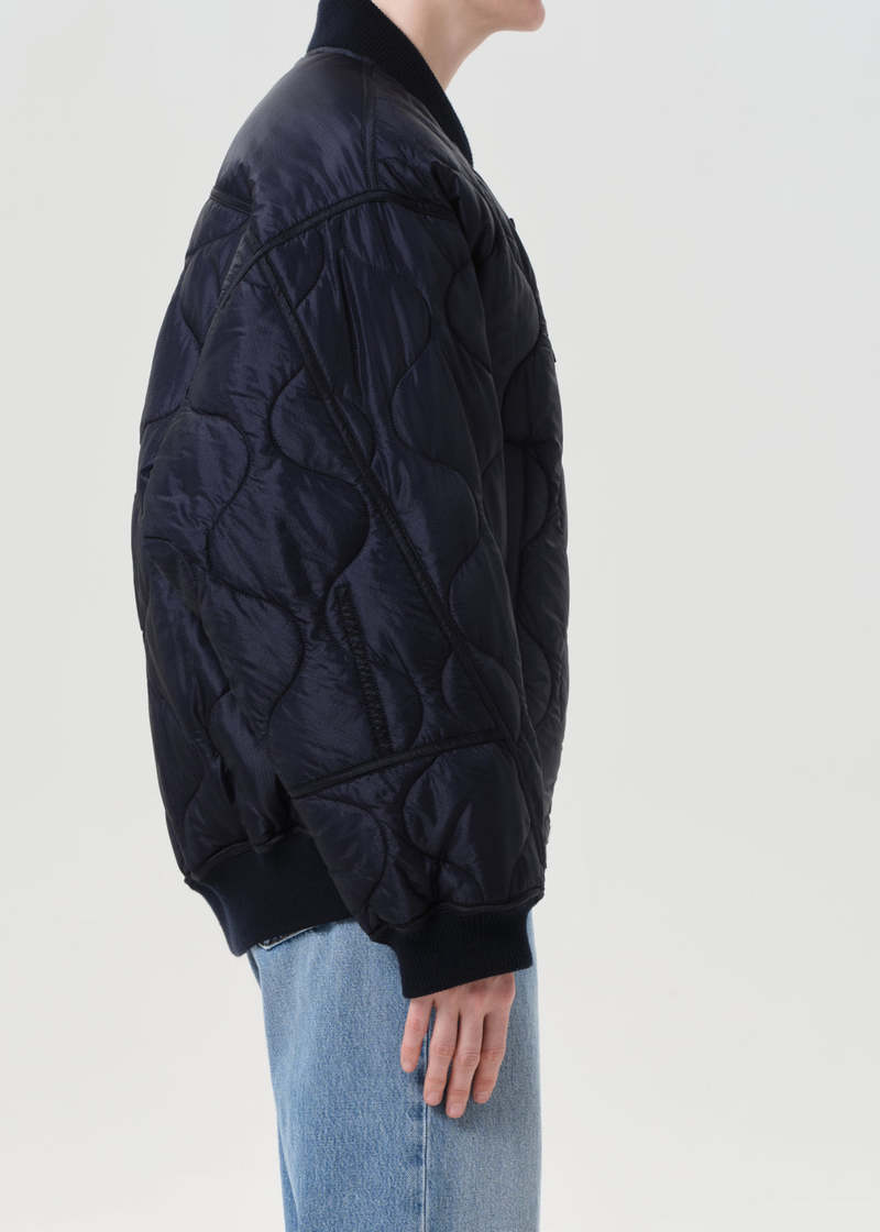 AGOLDE Isla Quilted Jacket - Ink