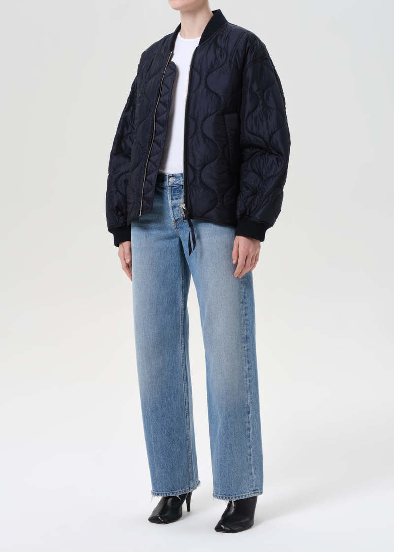 AGOLDE Isla Quilted Jacket - Ink