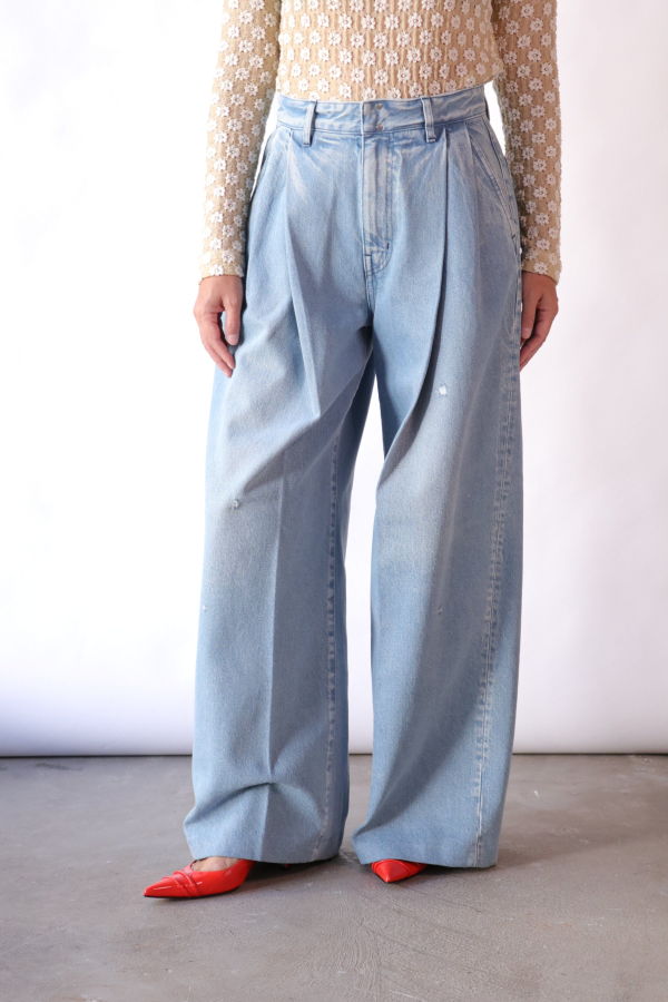 Tanaka Hakama Jean Trousers - Ice Blue