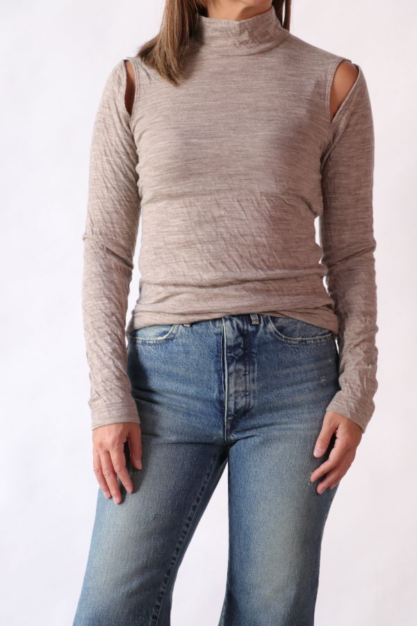 Tanaka High Neck Jersey Top