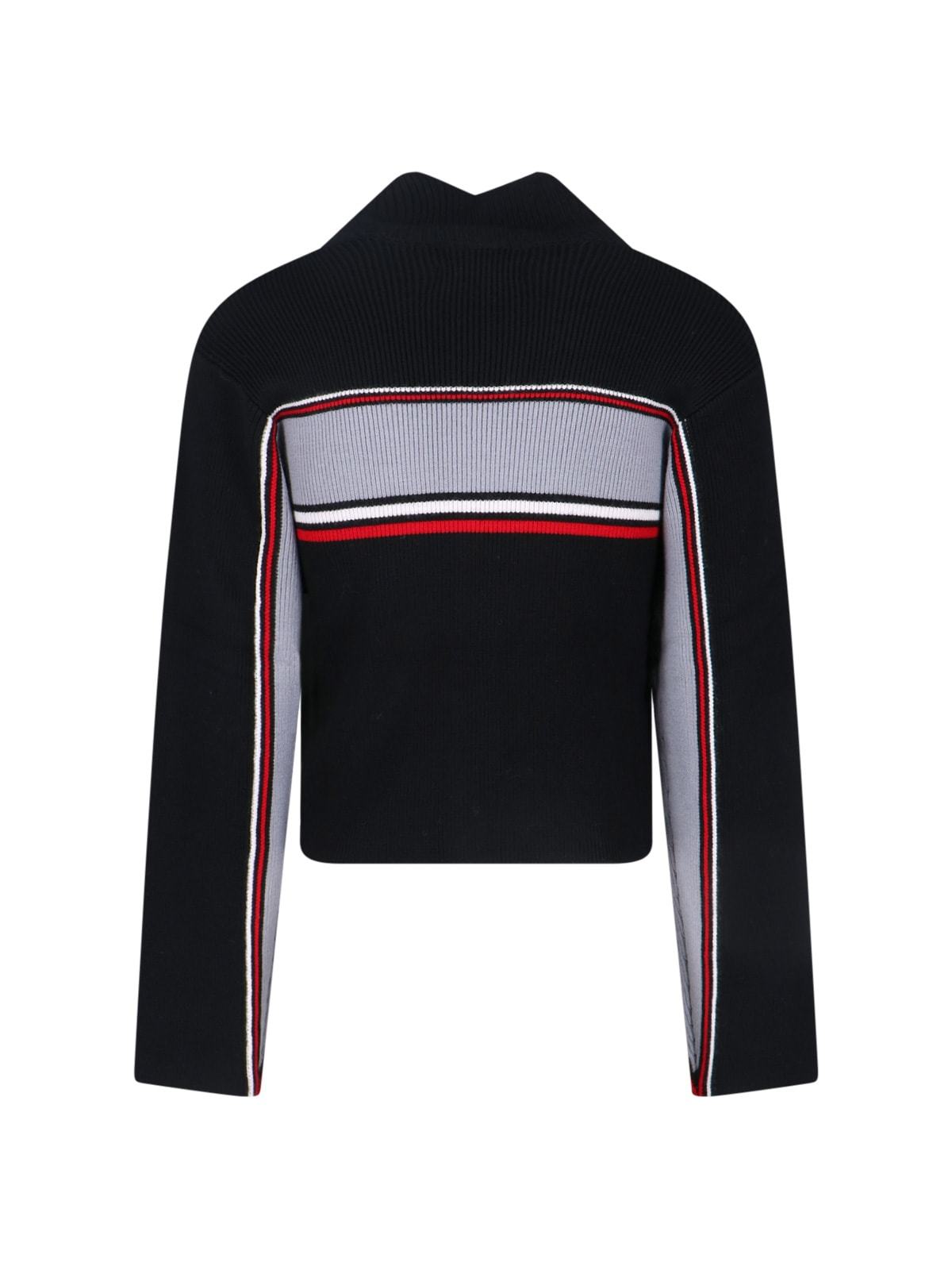 Martine Rose Hybrid Track Zip Cardigan - Black | Garmentory