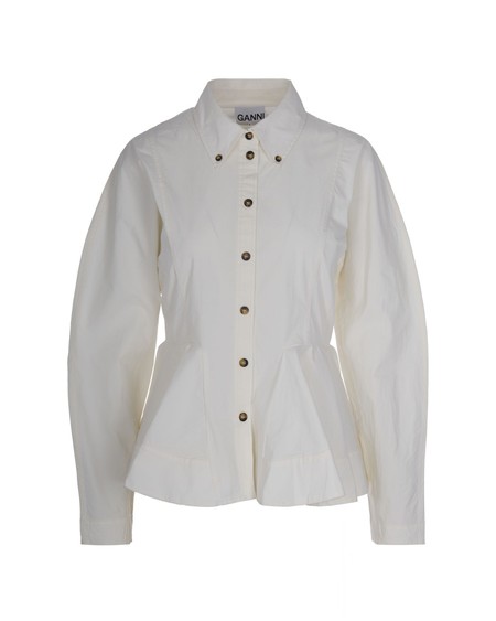 GANNI Organza Shirt ブラウン 34サイズ GANNI Organza Shirt ブラウン 34サイズ
