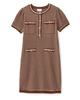 Cartolina Coco Mini Dress - Espresso - Thumbnail 1