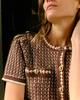 Cartolina Coco Mini Dress - Espresso - Thumbnail 3