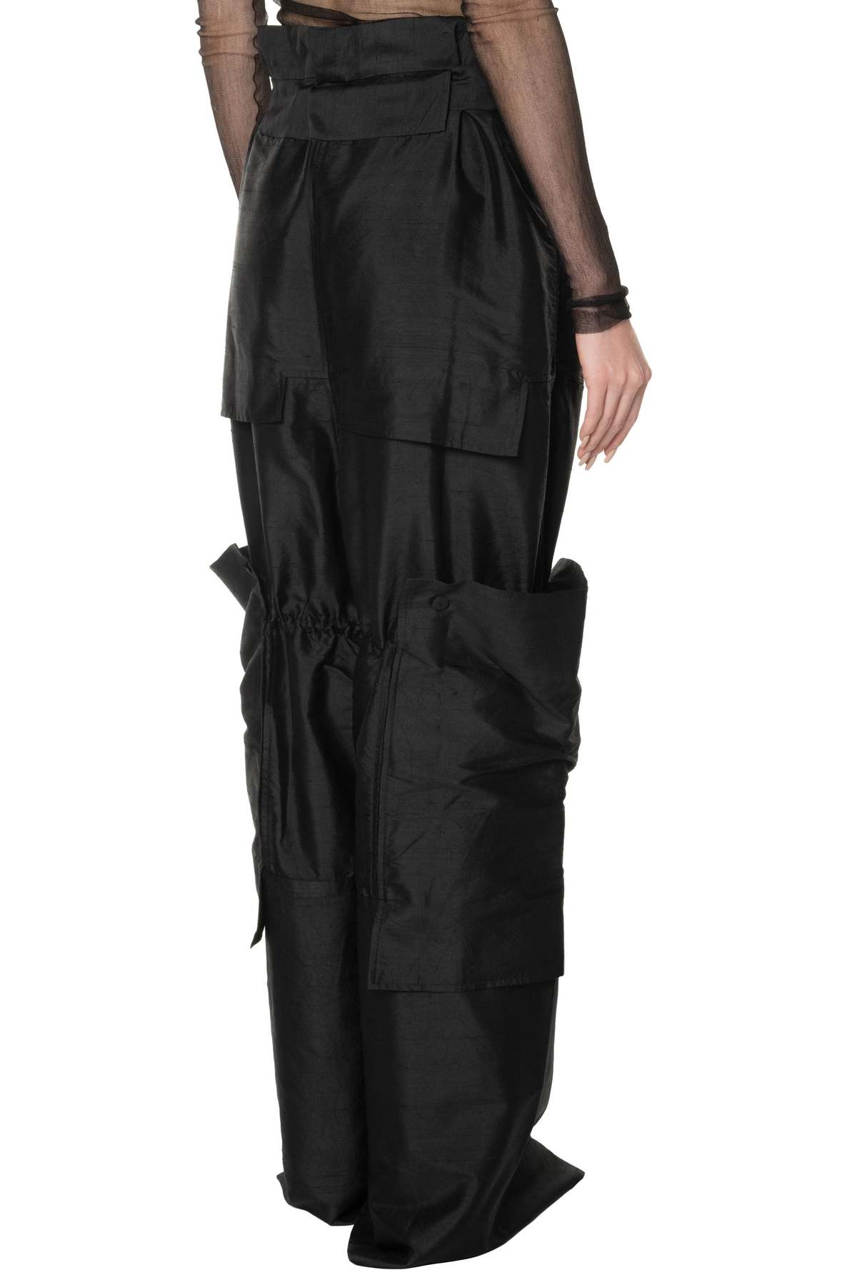 YEHUAFAN Linen and Silk Pants - Image 3 of 5