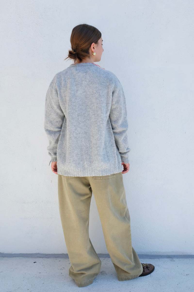 La Fetiche Beaton V Neck Cardigan