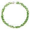 JANE D'ARENSBOURG Tiny Green Glass Chain Necklace - Leaf Green - Thumbnail 1