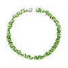 JANE D'ARENSBOURG Tiny Green Glass Chain Necklace - Leaf Green - Thumbnail 2