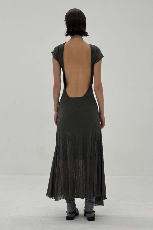 find me now asymmetrical drop waist dress Sheril Asymmetric Scarf-Detail Maxi Dress in Black main image 1