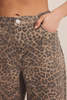 Z Supply Marli Denim Leopard Pant - Desert Tan - Thumbnail 4