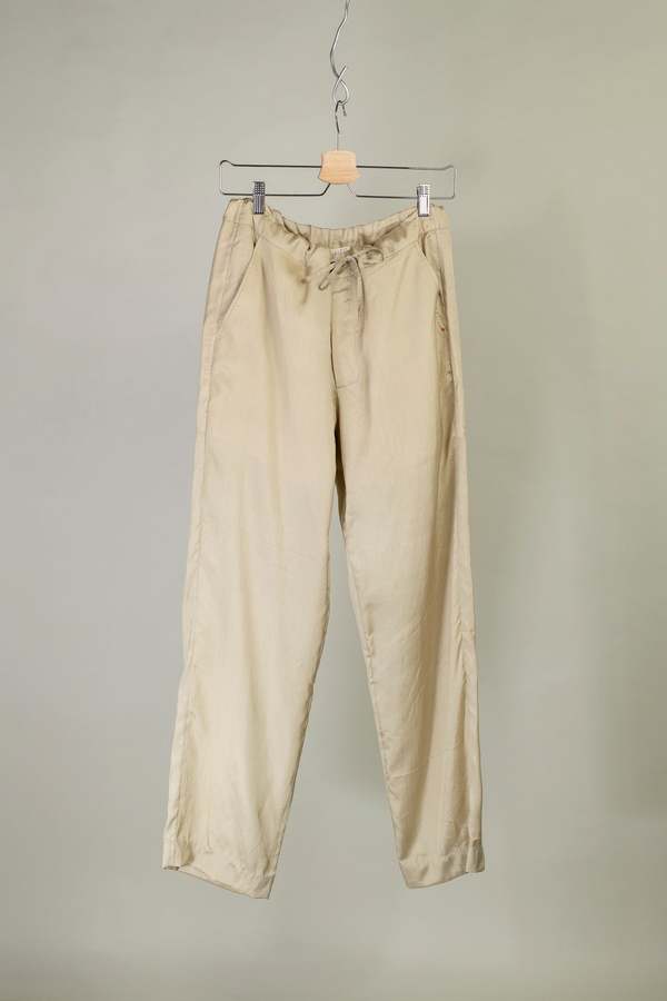 11.11 ELEVEN ELEVEN Silk Trousers - Smoke