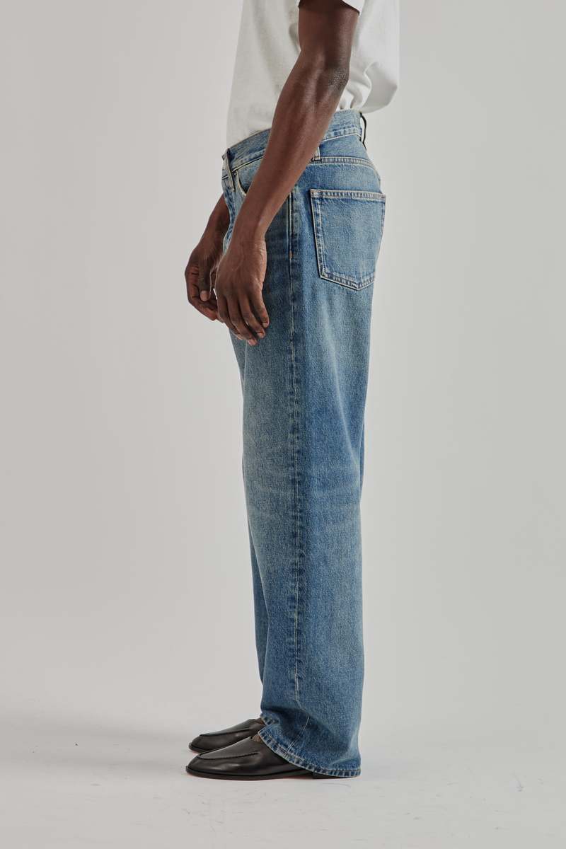 Sunflower Loose Denim Jeans - Dark Blue Vintage