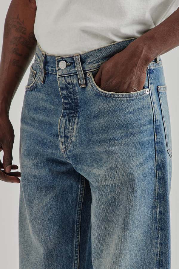 Sunflower Loose Denim Jeans - Dark Blue Vintage